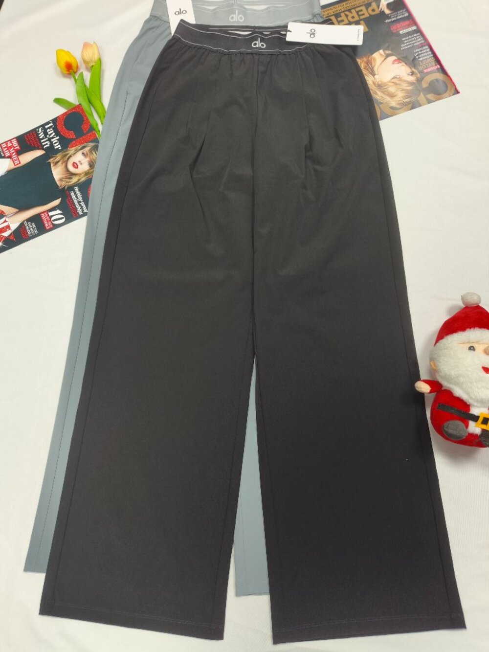 ALO Yoga Suit Up Pants Black ◼ Casual Office Travel Trousers Regular Length😊 - Picture 2 of 7